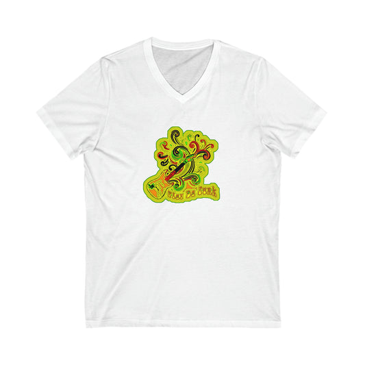 Unisex Jersey Short Sleeve V-Neck Tee