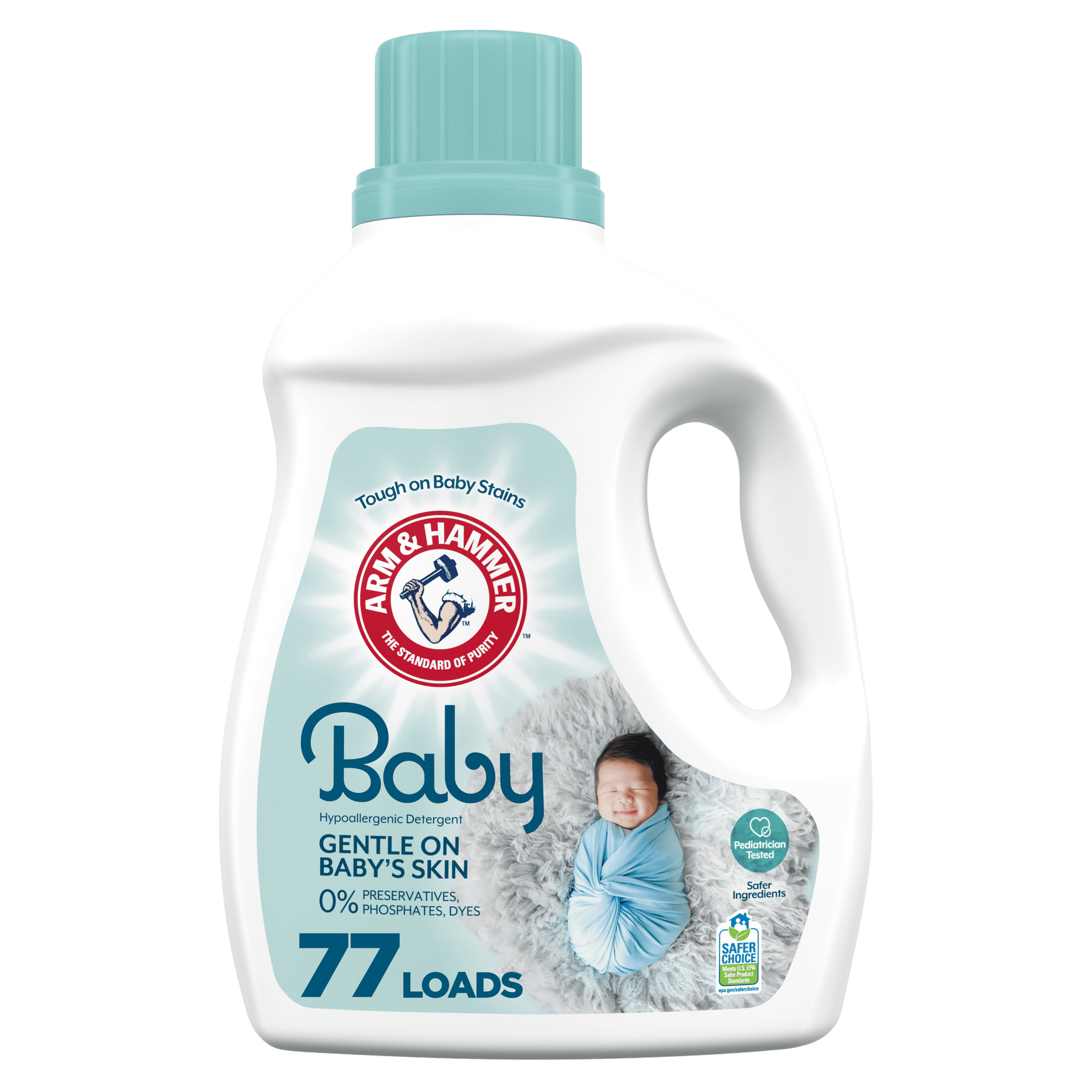ARM & HAMMER Baby, 77 Loads Liquid Laundry Detergent, 100.5 Fl oz