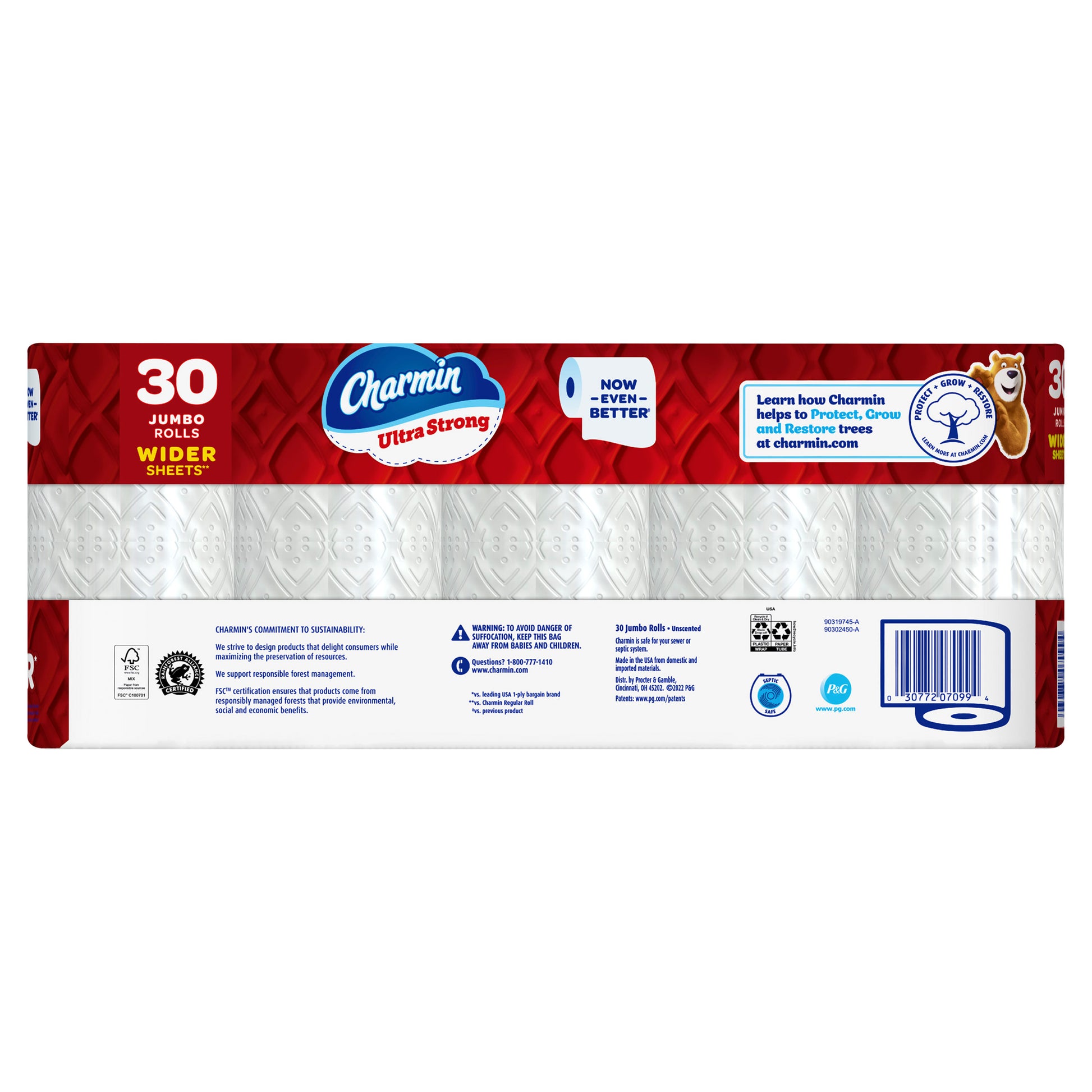 Charmin Ultra Strong Bath Tissue, 2-Ply, 220 Sheets, 30 Rolls