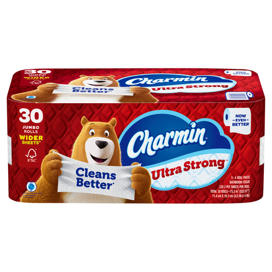 Charmin Ultra Strong Bath Tissue, 2-Ply, 220 Sheets, 30 Rolls